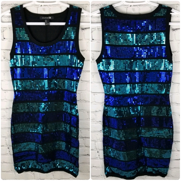 Forever 21 Dresses & Skirts - FOREVER 21 | bodycon sequin stripe dress